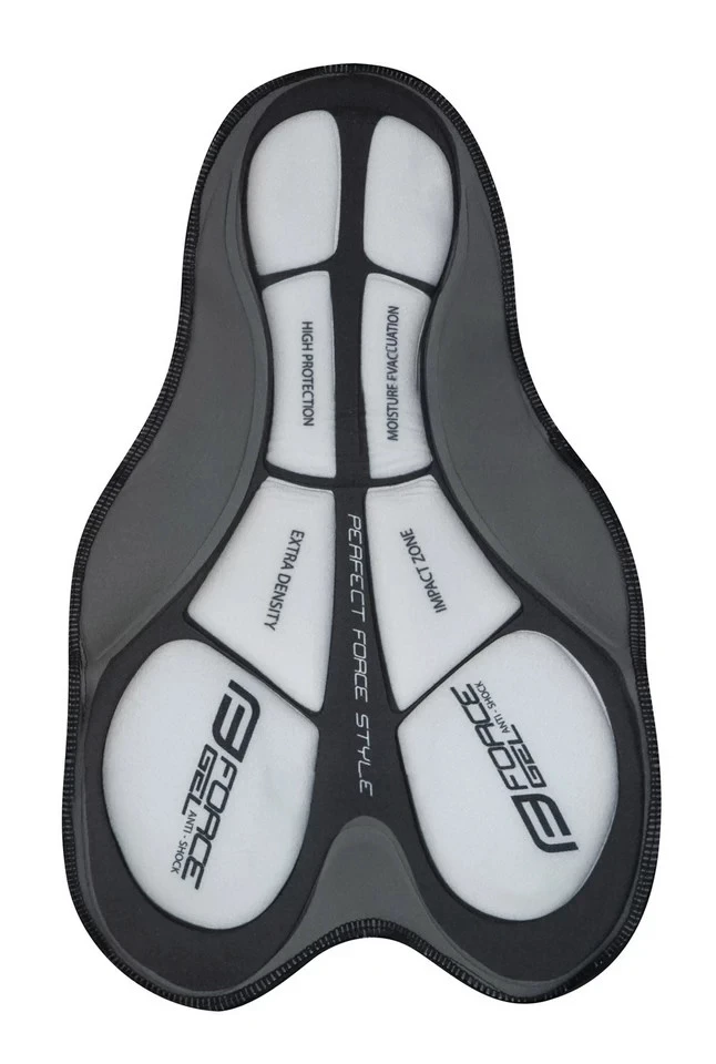 5. Pantaloni FORCE Blade MTB cu Sub-pantaloni si Bazon Albastru