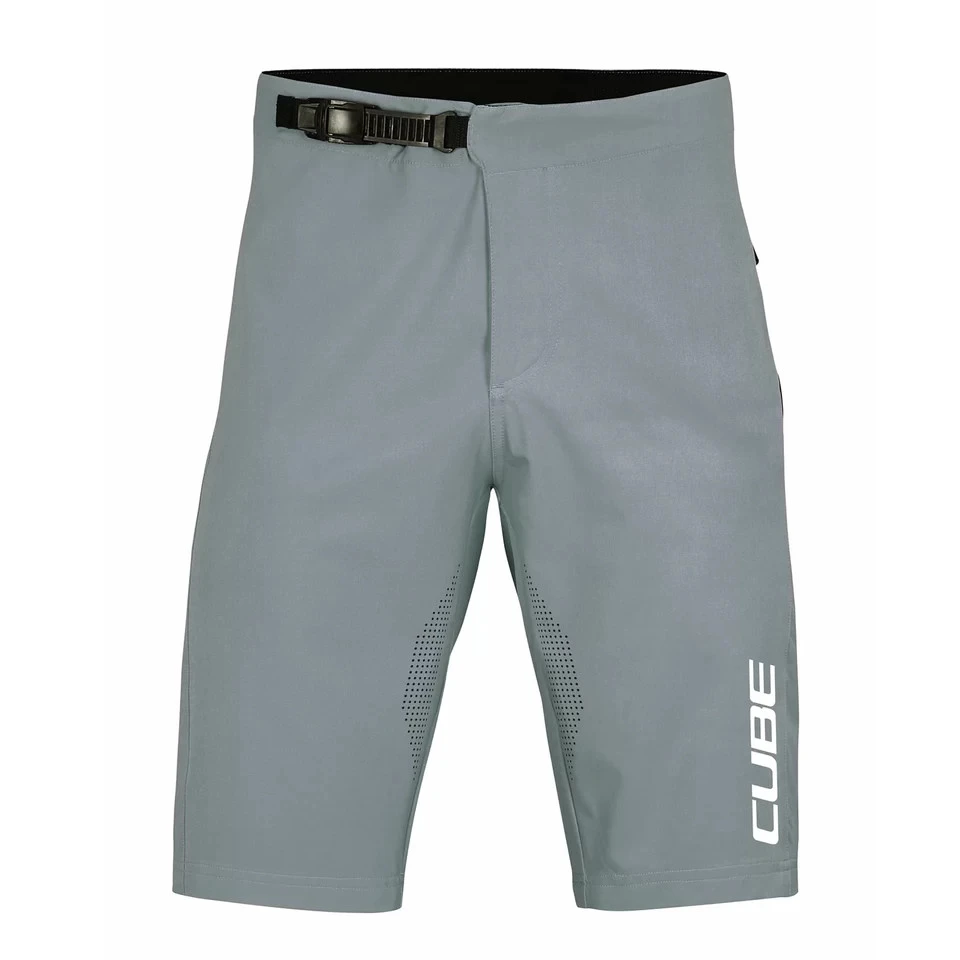 1. Pantaloni scurti MTB CUBE Vertex Lightweight Baggy Gri
