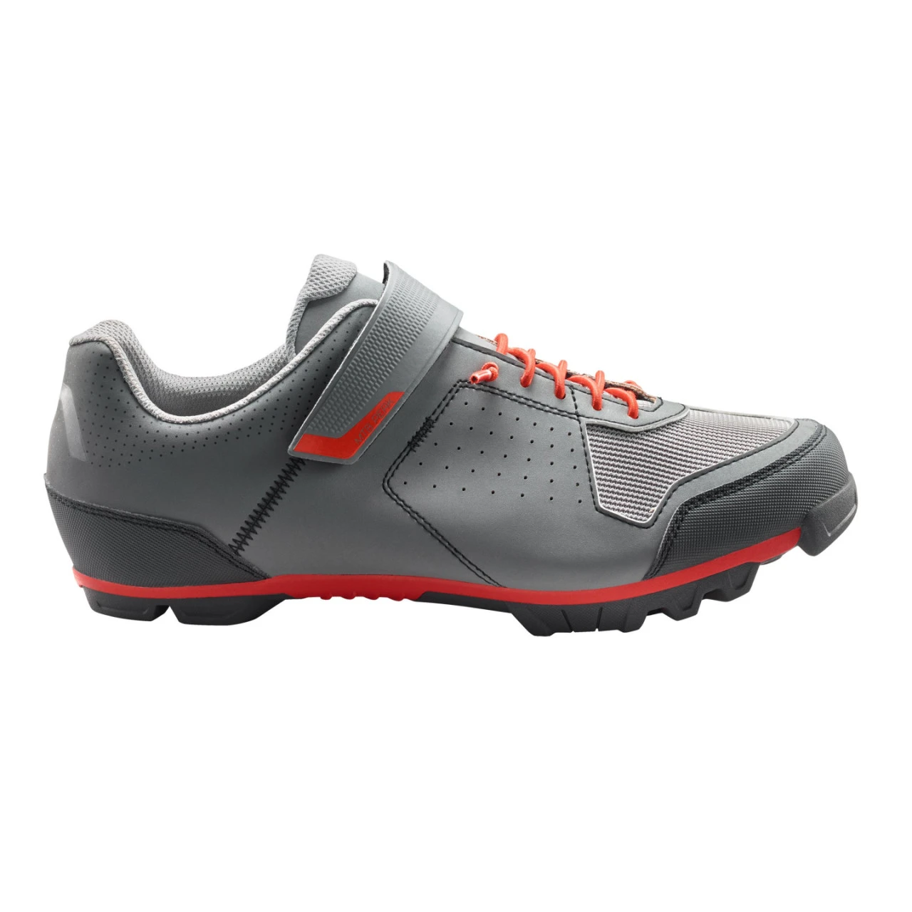 1. Pantofi Ciclism CUBE MTB Peak Grey Cherry Tomato