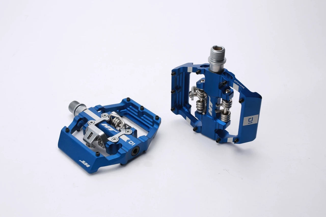 1. Pedale Duble HT D1 Albastru Royal