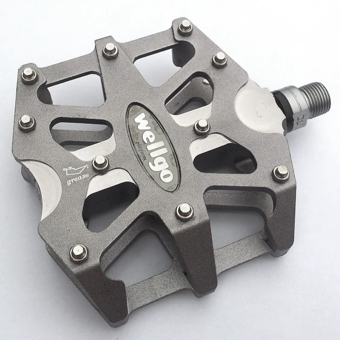 1. Pedale Wellgo B83 Gri Anodizat