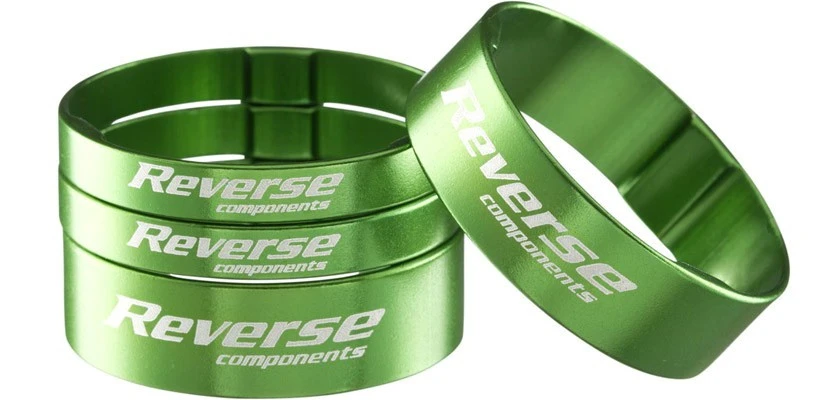 1. Set distantiere Reverse Ultra-Light 1.1/8 aluminiu verzi