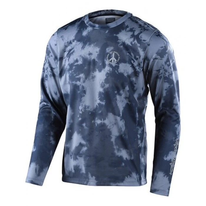 1. Tricou Bicicleta Troy Lee Designs Flowline Plot Charcoal
