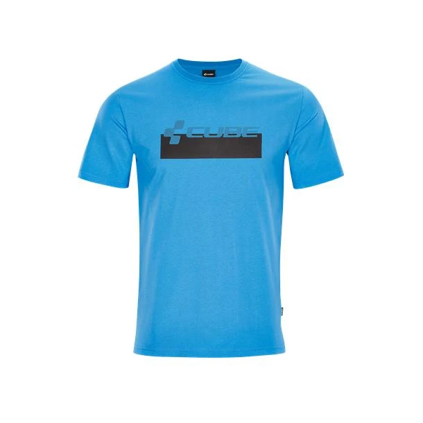 1. Tricou CUBE Organic T-Shirt Logo Dots Blue