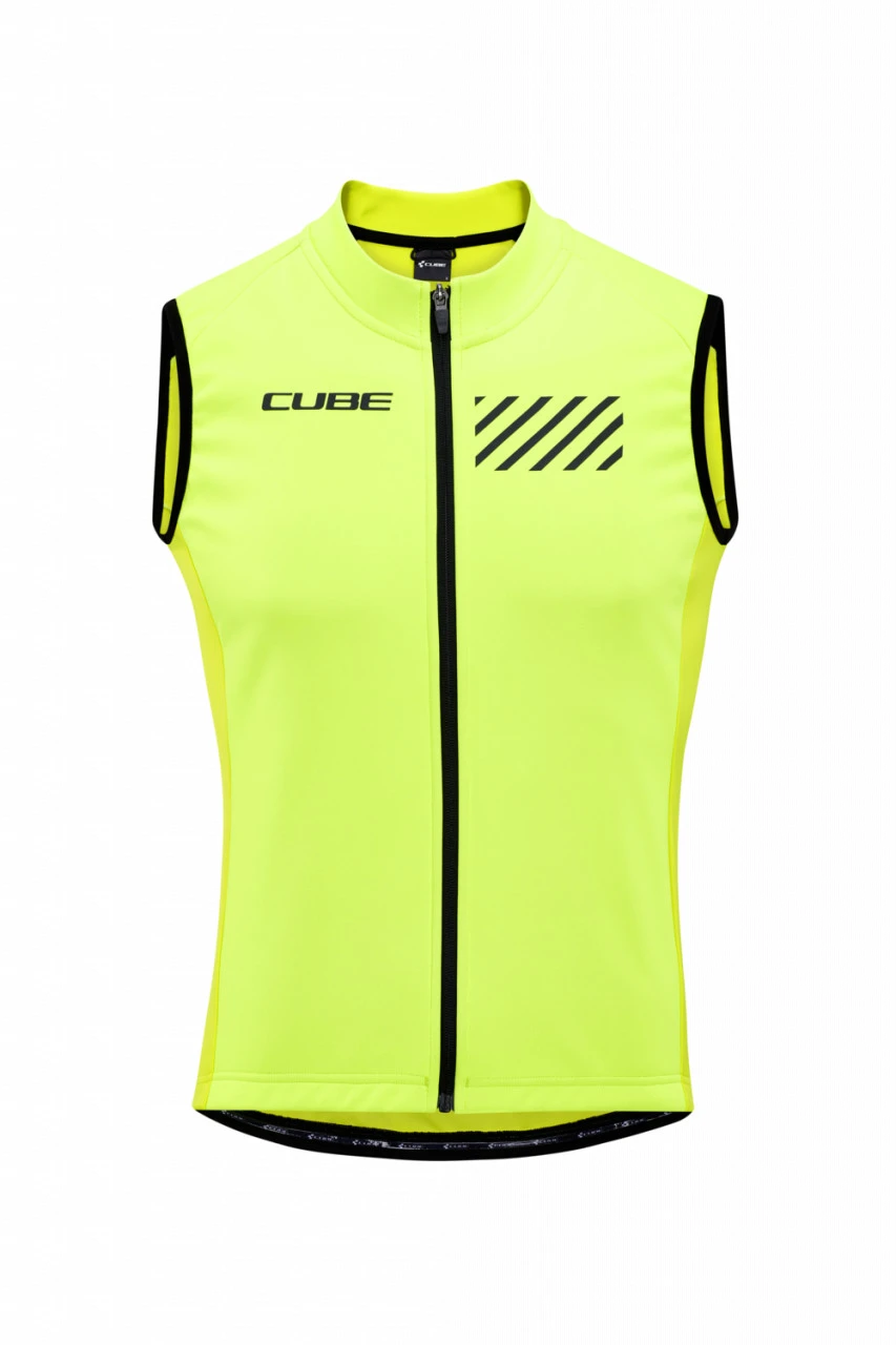 1. Vesta CUBE Blackline Softshell Gilet Safety Black'n'Neon Yellow