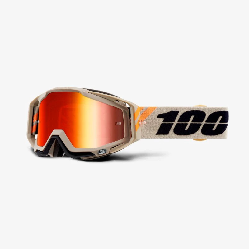 1. Ochelari Ciclism 100% Racecraft Goggle Poliet Mirror - Red Lens