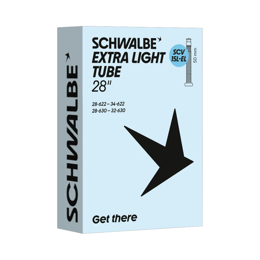 1. Camera SCHWALBE SCV15L-EL Extra Light 28 (28/34-622/630) IB Black 50mm