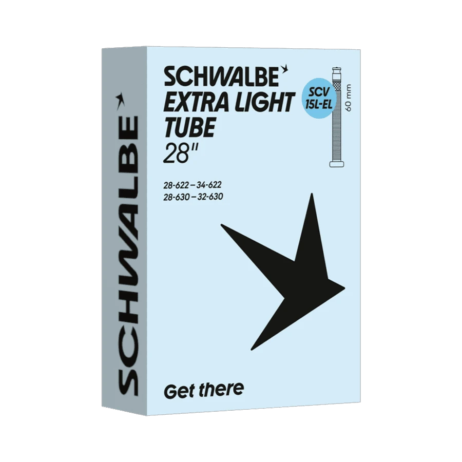 1. Camera SCHWALBE SCV15L-EL Extra Light 28 (28/34-622/630) IB black 60mm