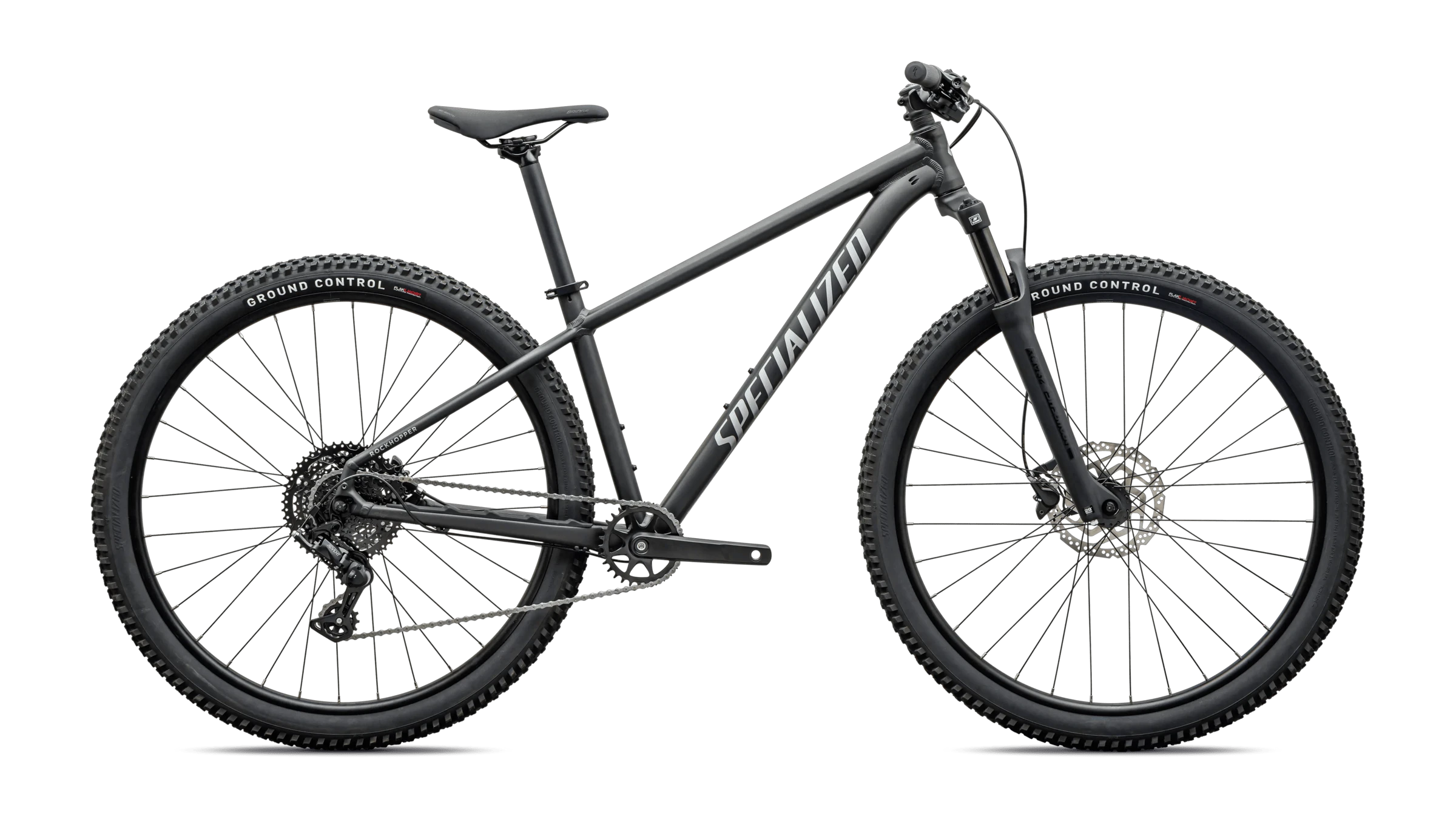 1. Bicicleta Mtb SPECIALIZED Rockhopper Sport 27.5 - Satin Metallic Obsidian/Shadow Silver S