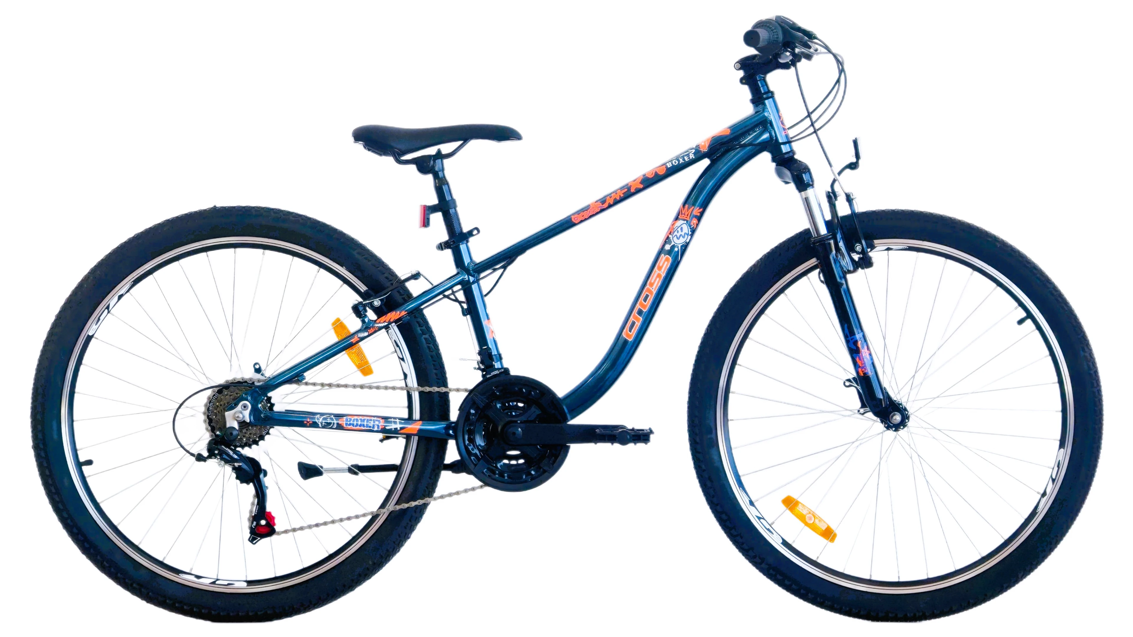 1. Bicicleta copii mtb CROSS Boxer 24 - Blue | 8-10 ani