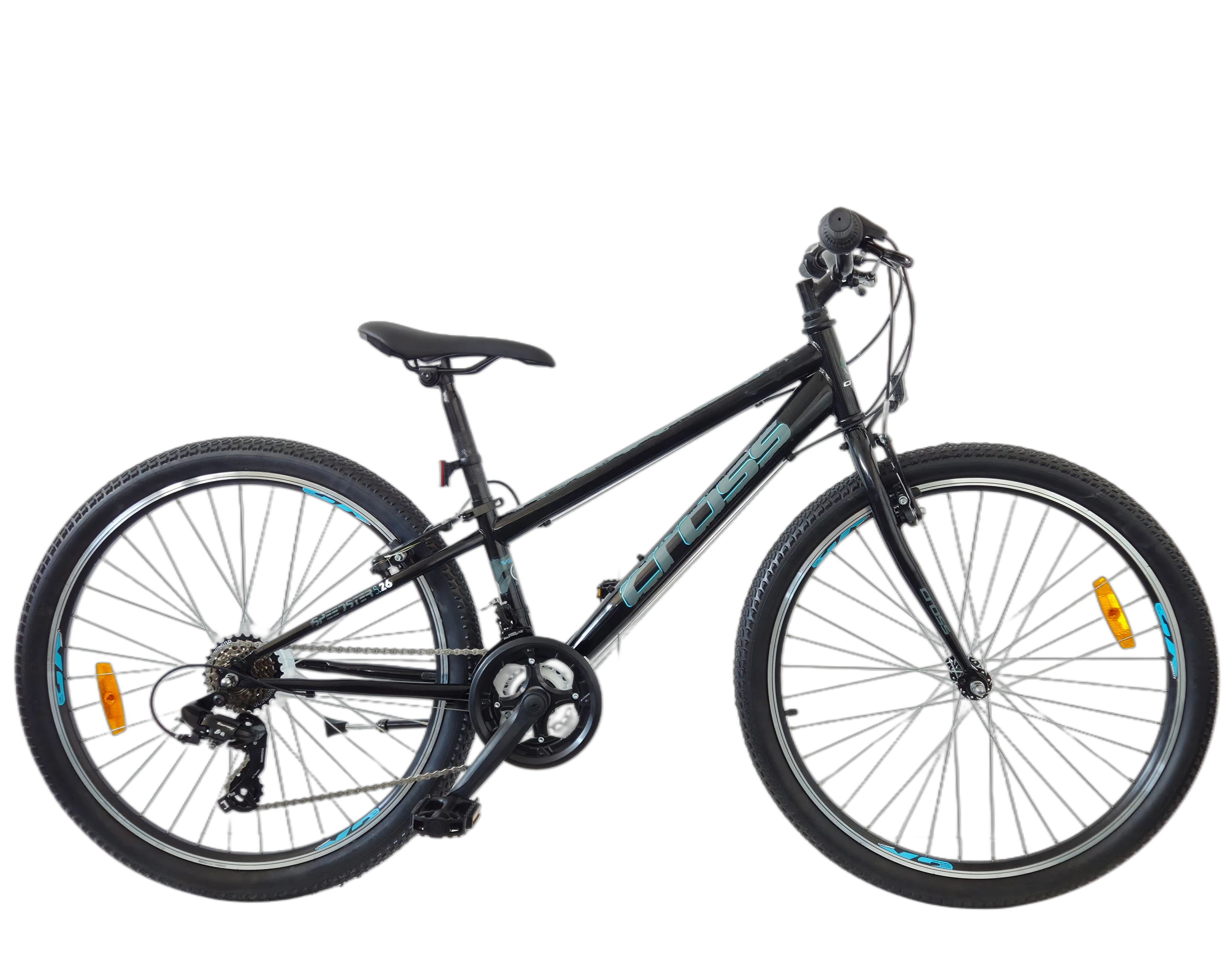 1. Bicicleta copii mtb CROSS Speedster 26 Steel - Black | 10-13 ani
