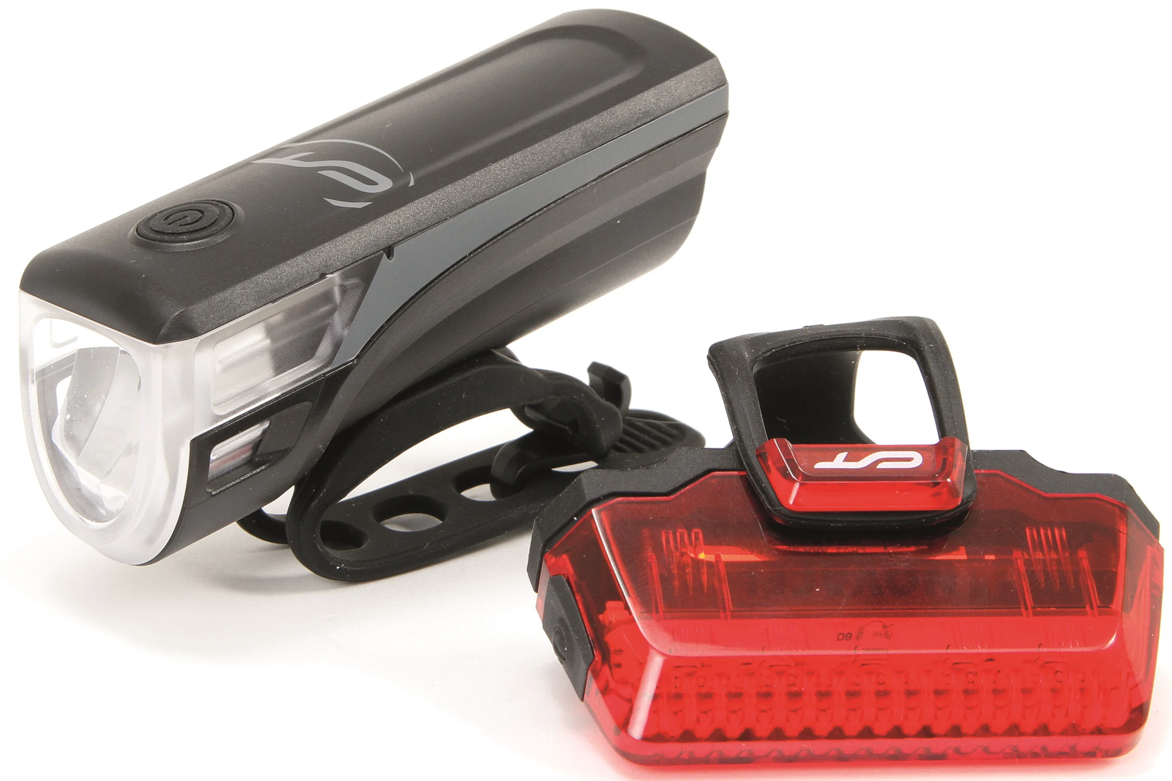1. Set Far + Stop Bicicleta CONTEC Speed-Led 20 Lux - Black/Grey