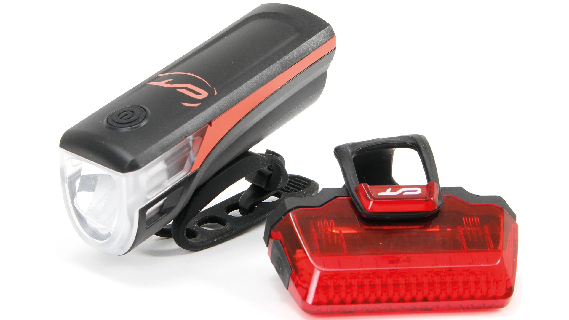 1. Set Far + Stop Bicicleta CONTEC Speed-Led 20 Lux - Black/Red