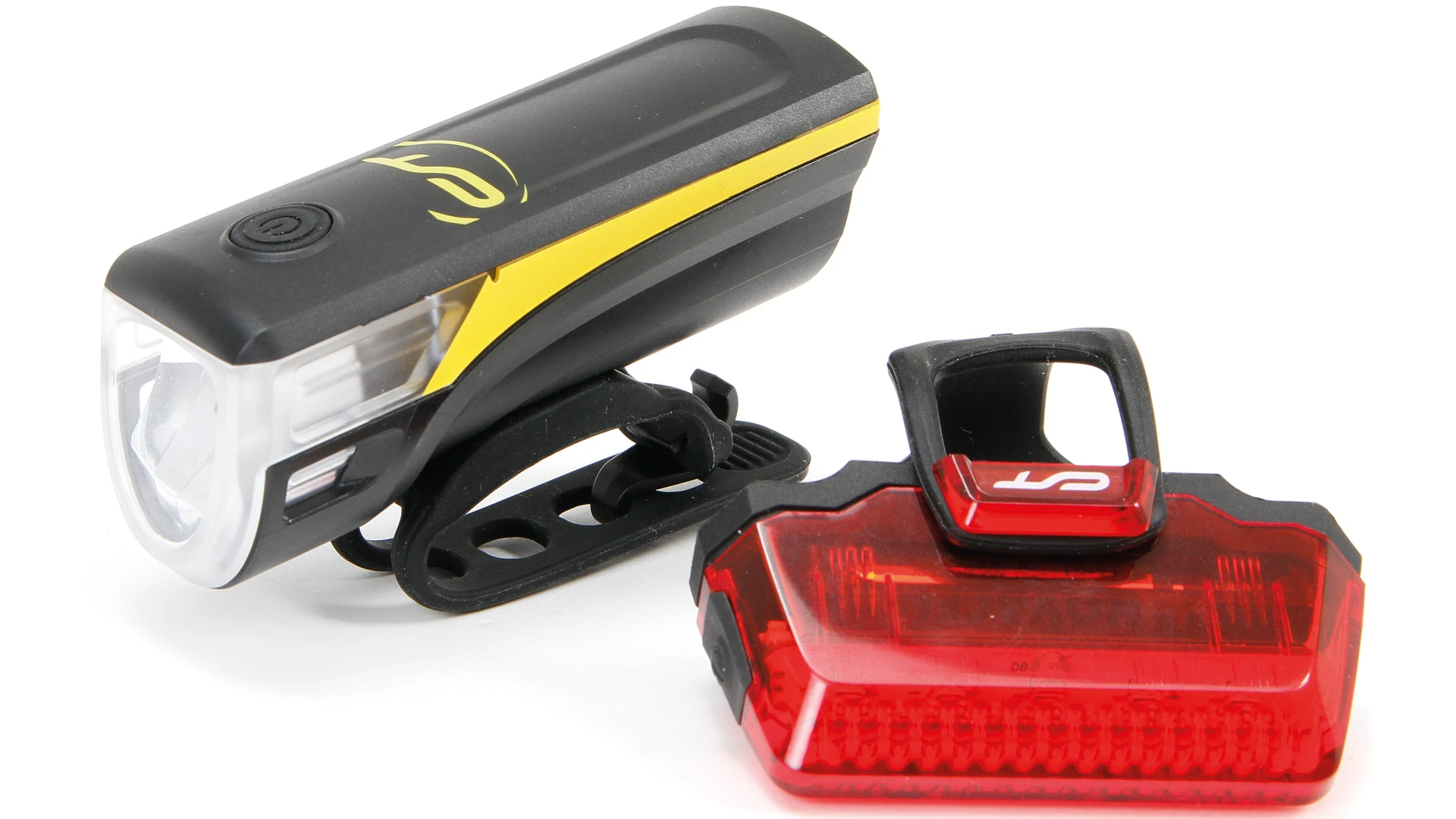 1. Set Far + Stop Bicicleta CONTEC Speed-Led 20 Lux - Black/Yellow