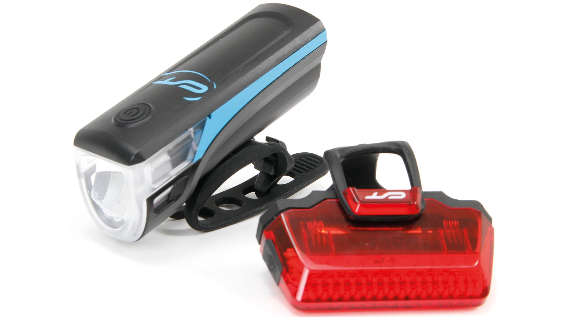1. Set Far + Stop Bicicleta CONTEC Speed-Led 20 Lux - Black/Blue