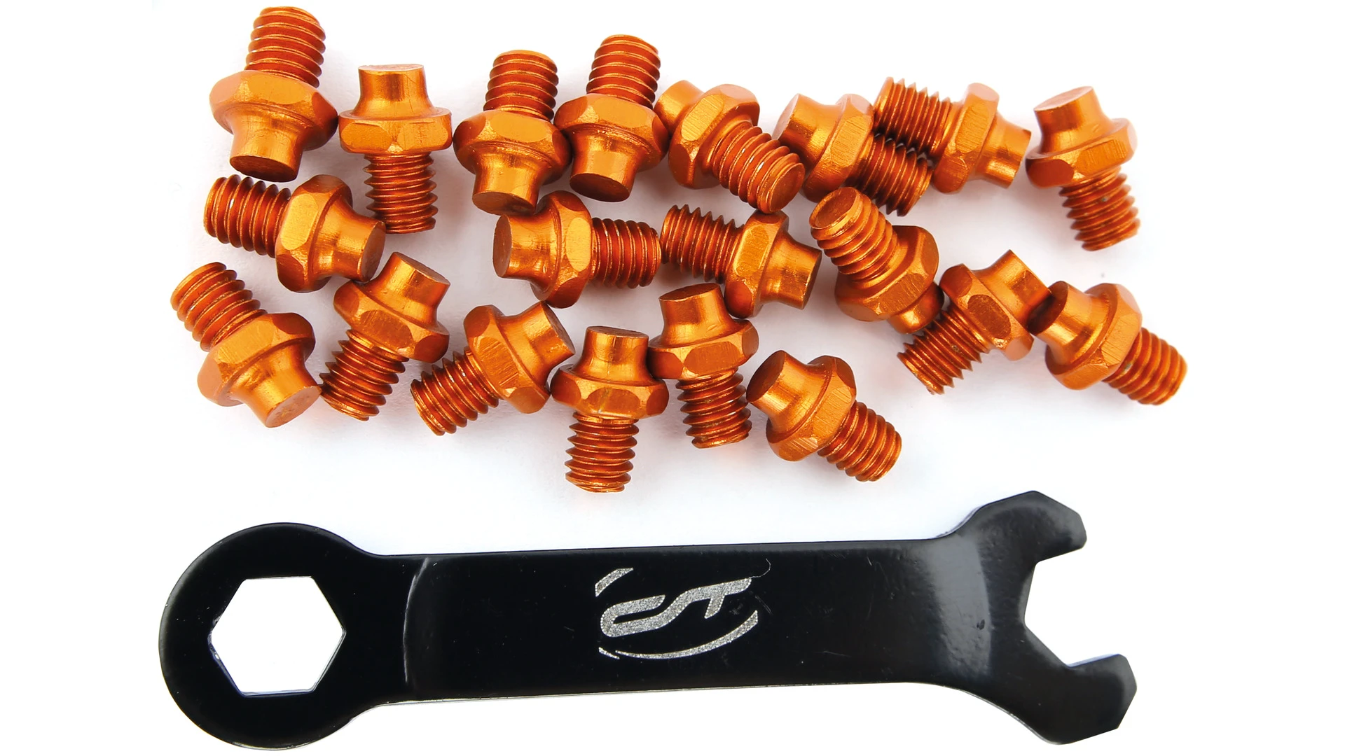 1. Pini pedale CONTEC R-Pins Select - Orange 20buc - incl. cheie