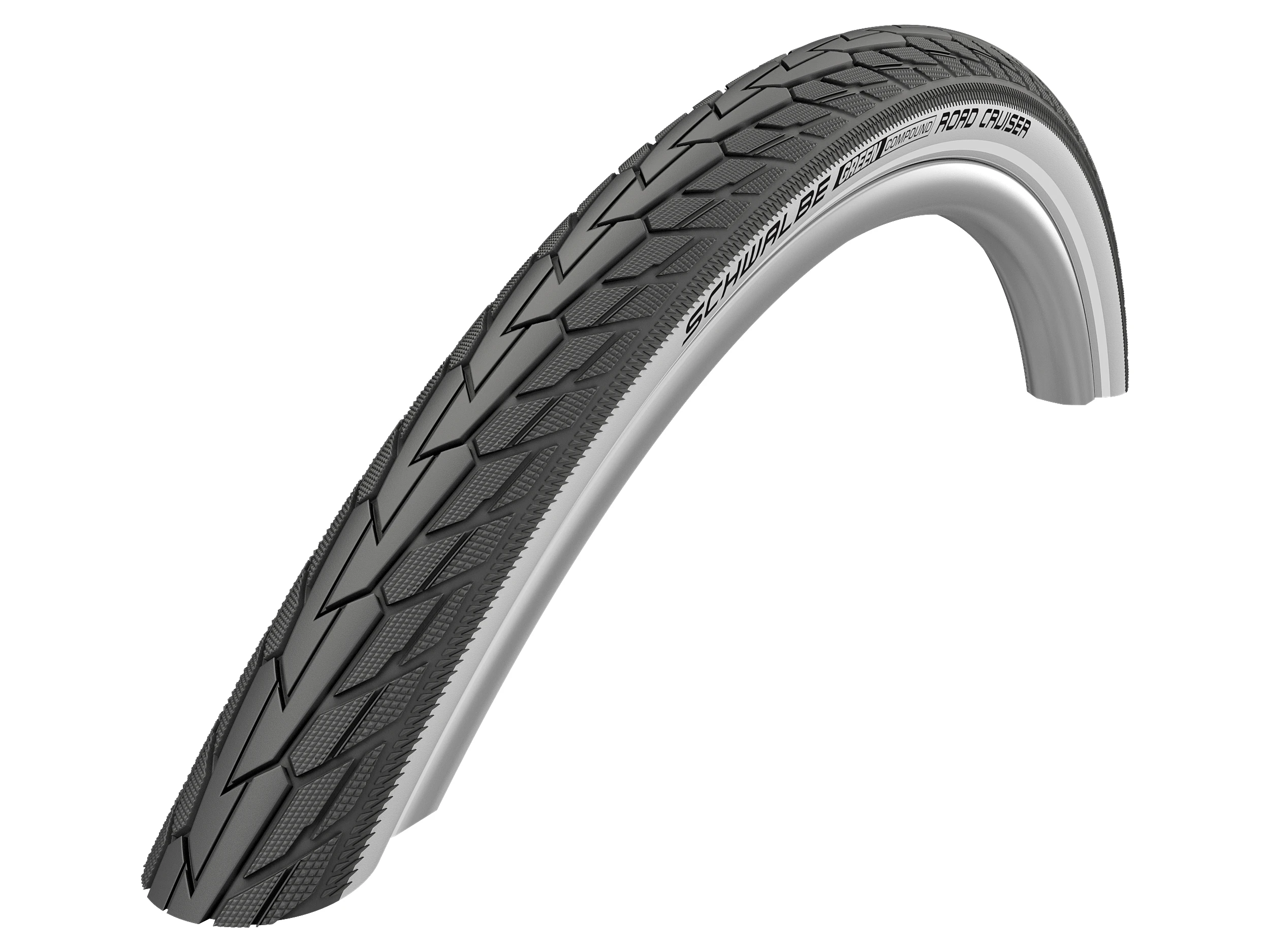 1. Cauciuc SCHWALBE Road Cruiser - 24x1.75 (47-507) HS484 B/W, Green - Sarma