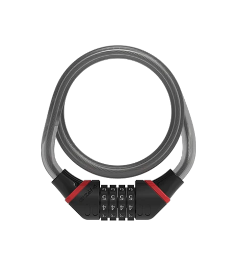 1. Antifurt Cablu ZEFAL K-Traz C8 Cifru 12mm/185cm - Grey/Black