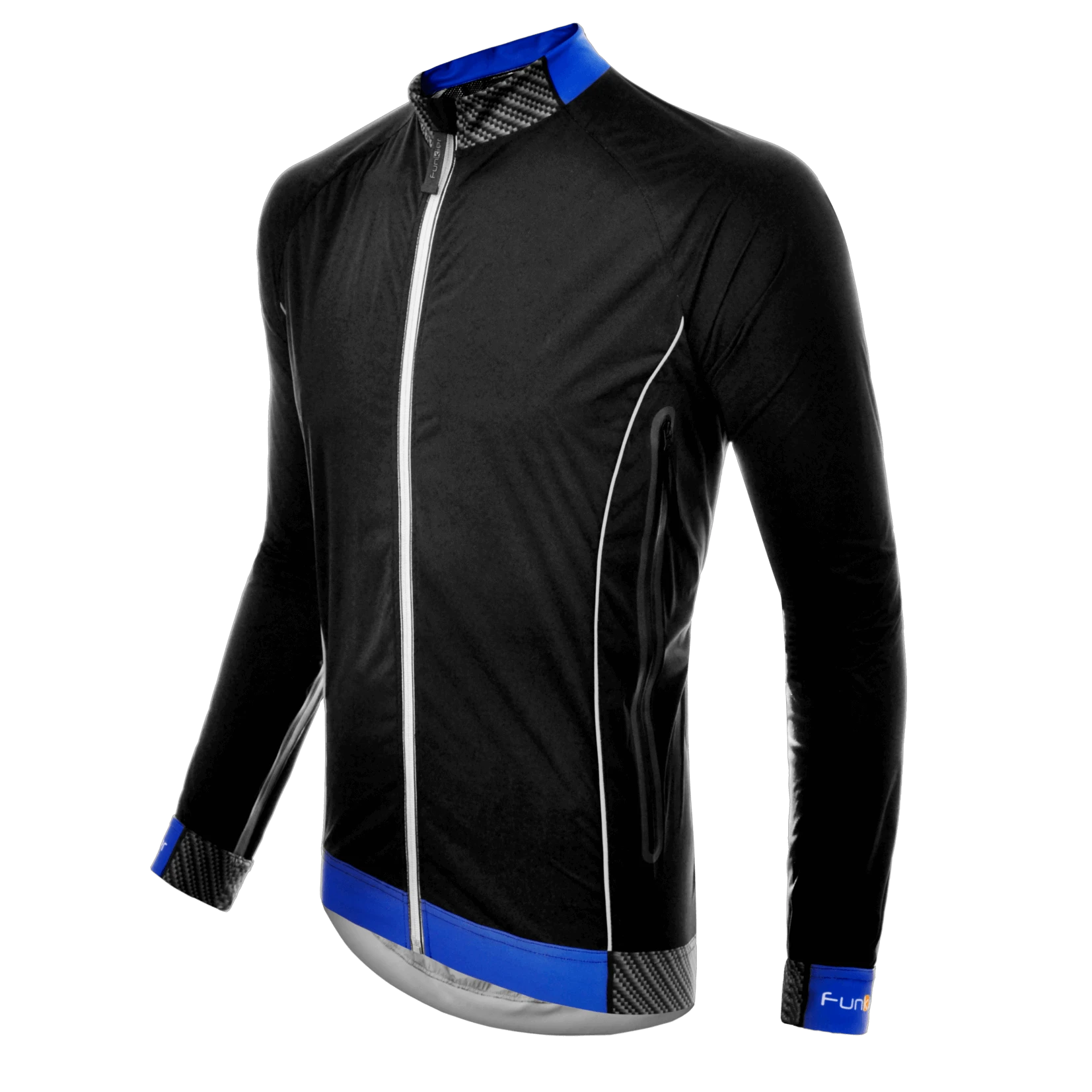 1. Jacheta Impermeabila Ciclism FUNKIER Trieste Pro - Black/Blue L