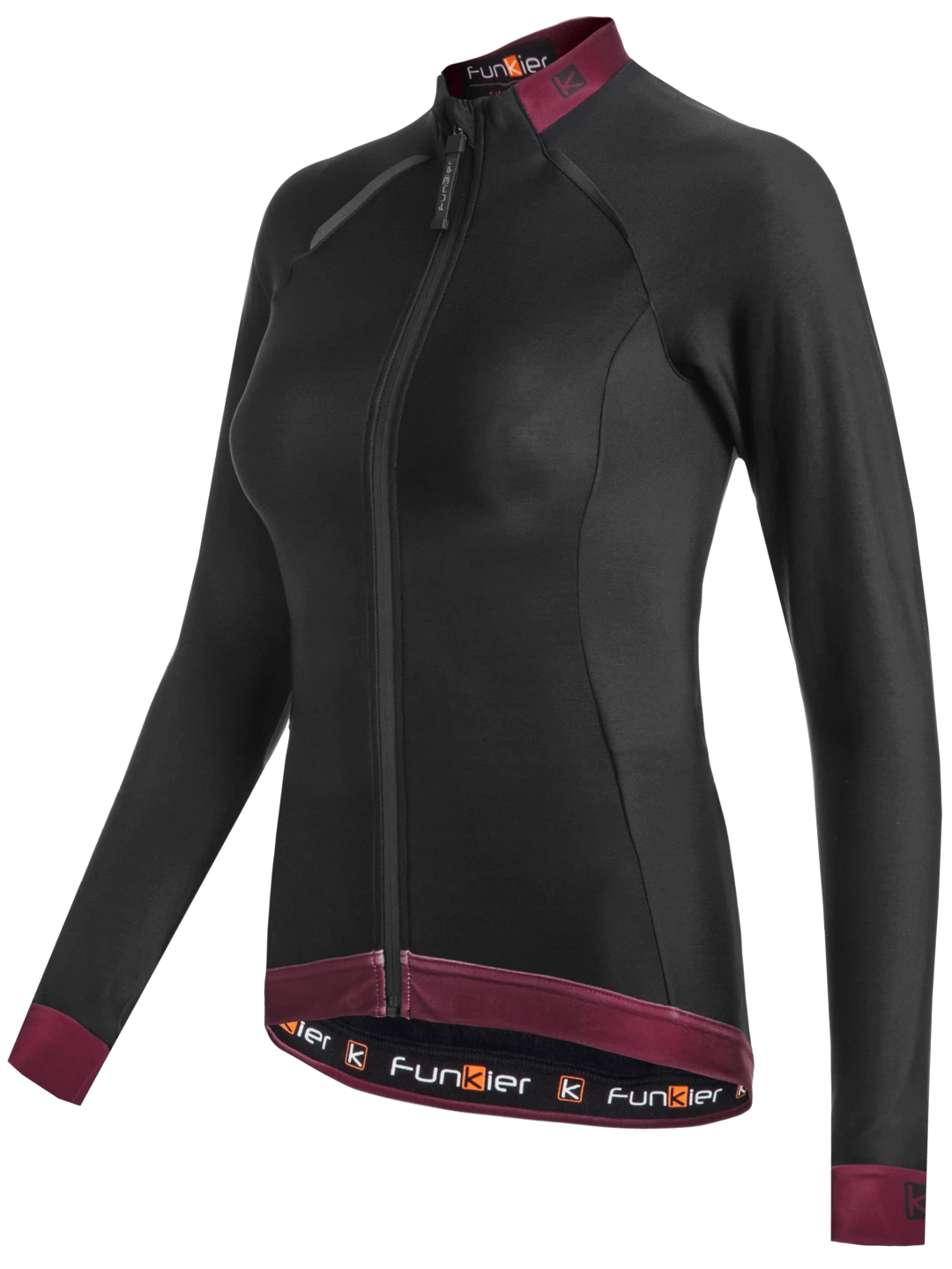 1. Jacheta Termica Ciclism FUNKIER Bernalda W Pro - Black/Red XS