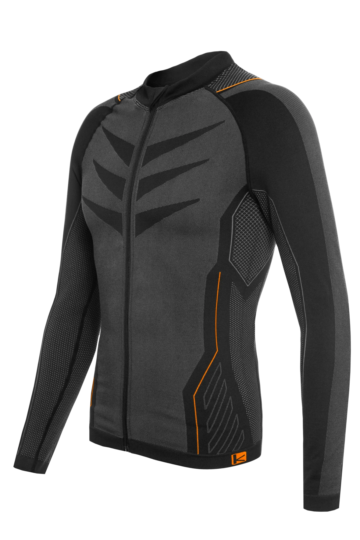 1. Bluza de Corp Termica FUNKIER Campania Elite - Gri/Portocaliu XS/S