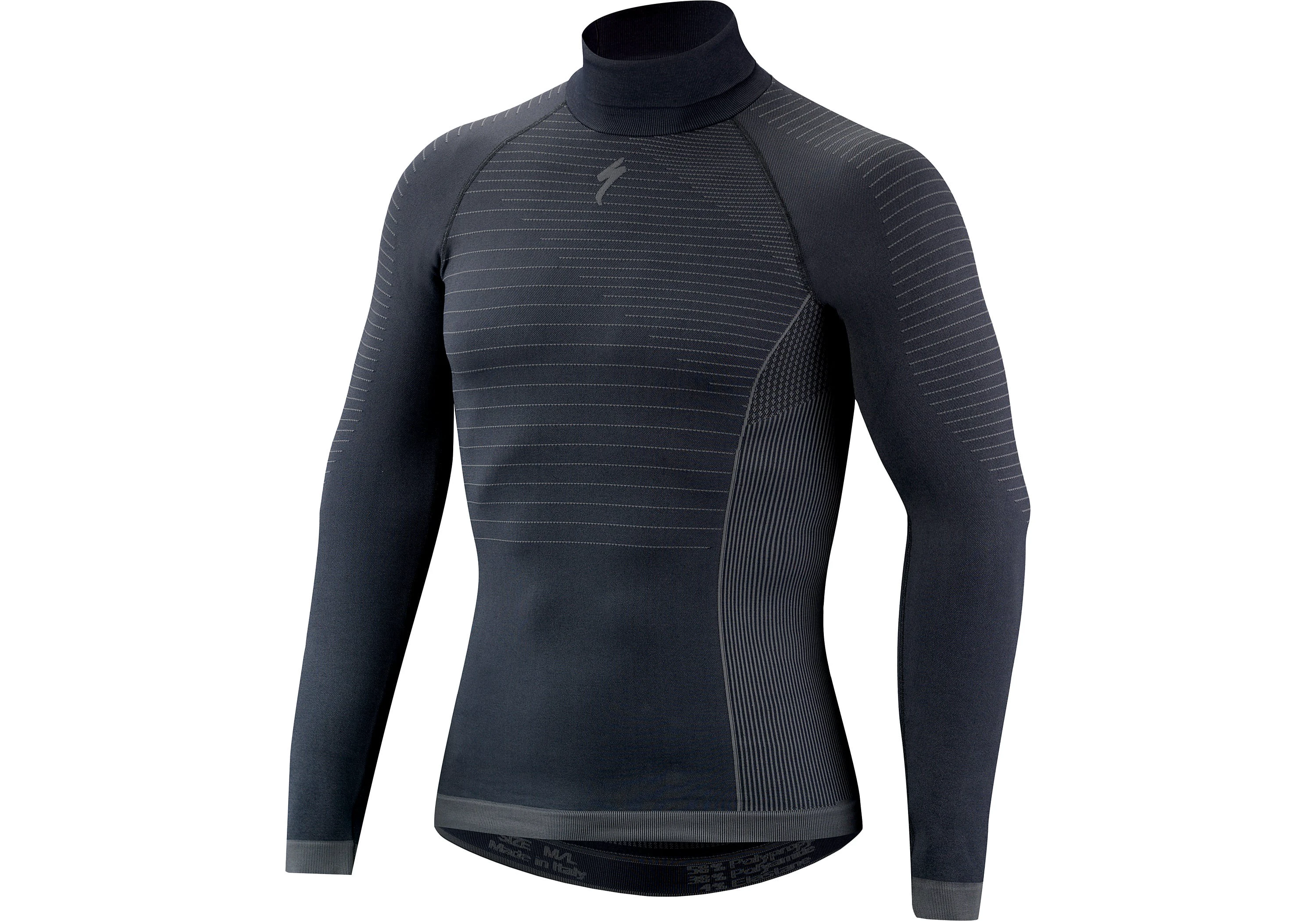 1. Bluza de Corp Termica SPECIALIZED Seamless w/Roll Neck (L/S) - Dark Grey XL/XXL