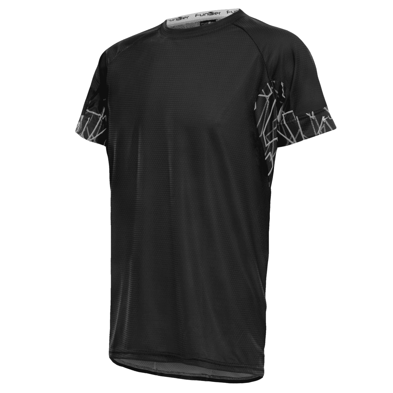 1. Tricou alergare FUNKIER Cassoti - Negru/Gri 2XL