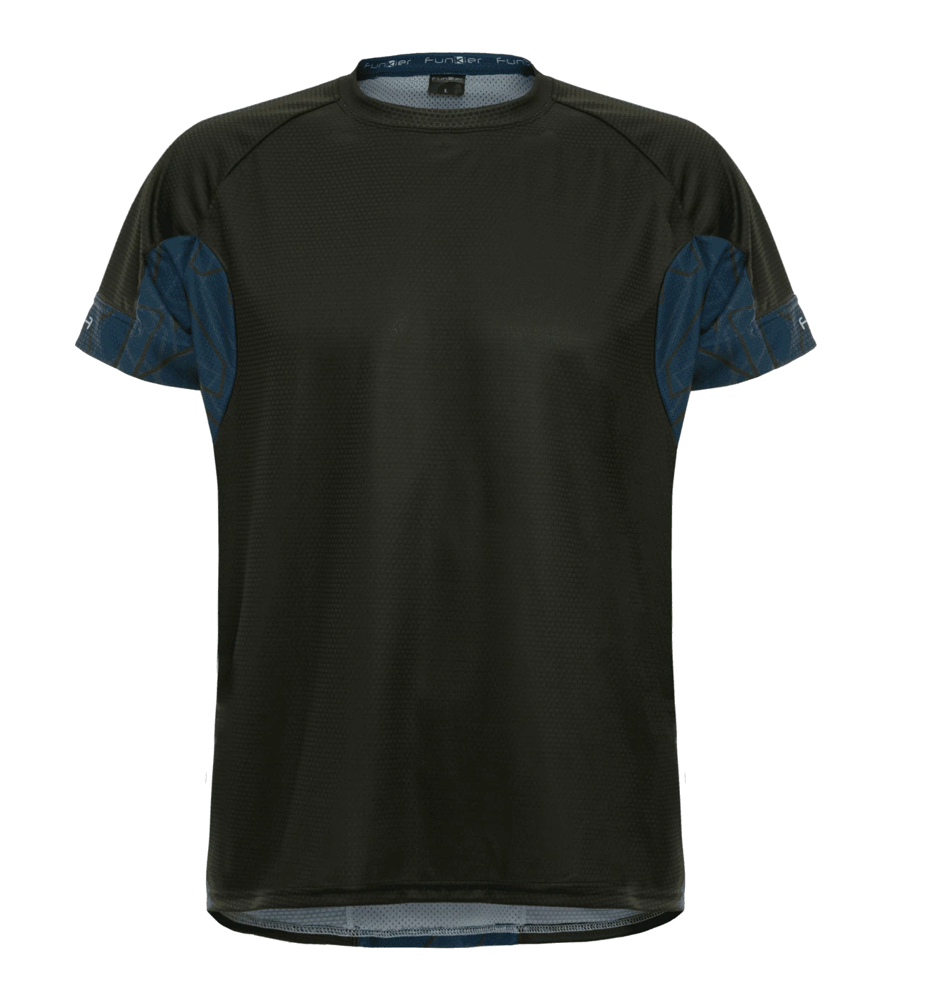 1. Tricou alergare FUNKIER Cassoti - Negru/Albastru 2XL