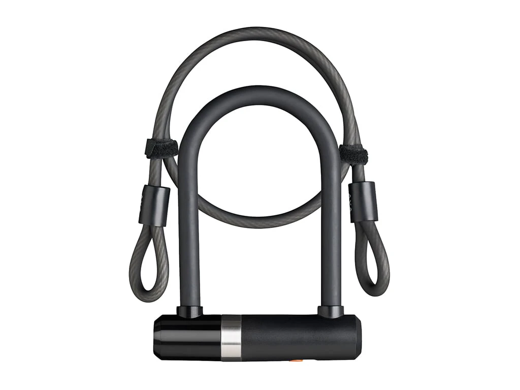 1. Antifurt U-Lock AXA Newton UL MINI 16mm/140cm + Cablu 10mm/100cm - Black