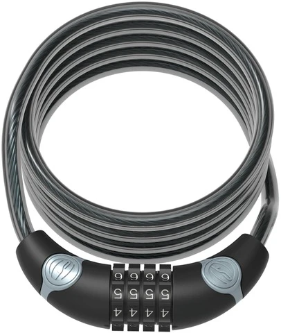 1. Antifurt Cablu CONTEC EcoLoc Cifru 10mm/185cm - Black