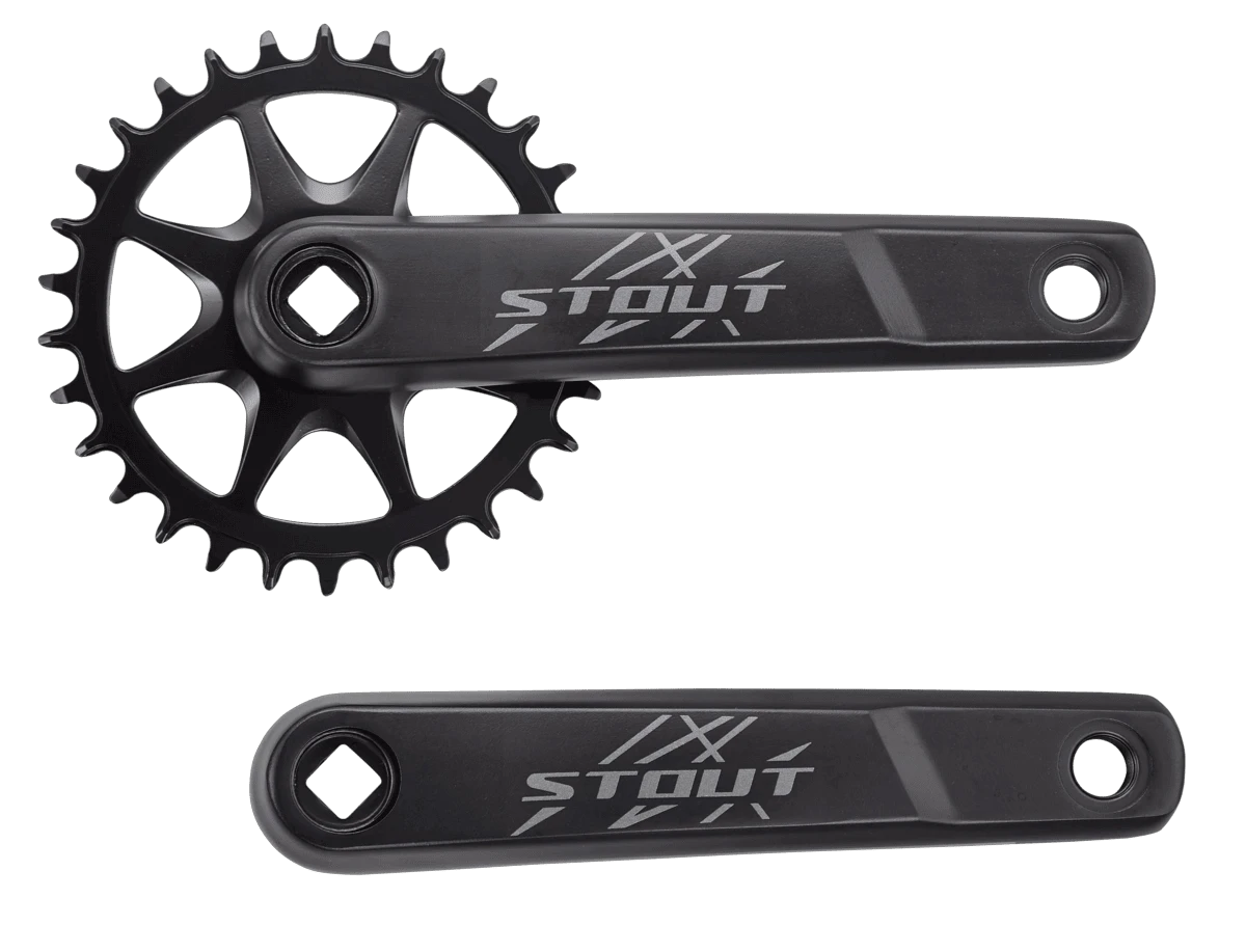 1. Angrenaj STOUT Rockhopper MY21 Rivet - 1x10 viteze, 30T, 165mm, L+R