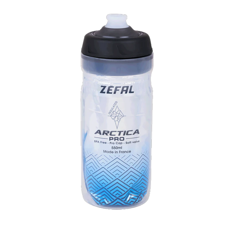 1. Bidon ZEFAL Arctica Pro 55 Pro-Cap 550ml - Silver/Blue