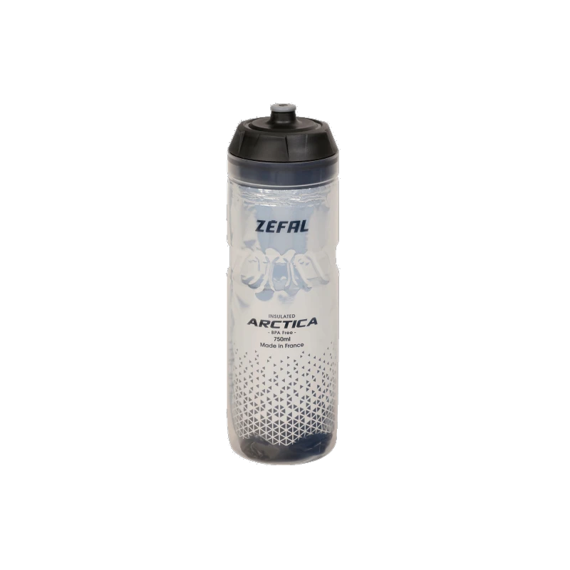 1. Bidon ZEFAL Arctica 75 Grip-Cap 750ml - Silver/Black