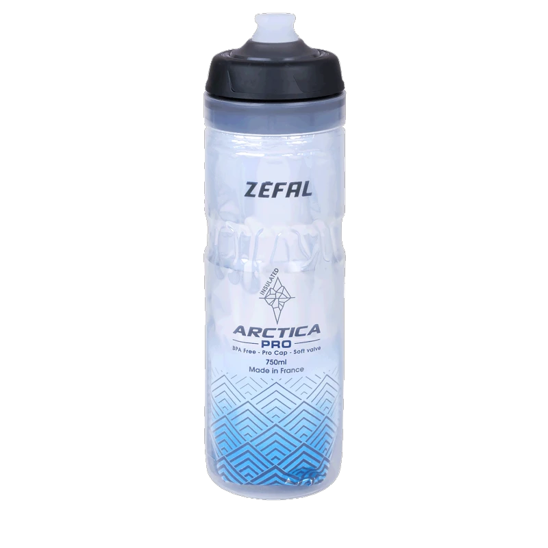 1. Bidon ZEFAL Arctica Pro 75 Pro-Cap 750ml - Silver/Blue