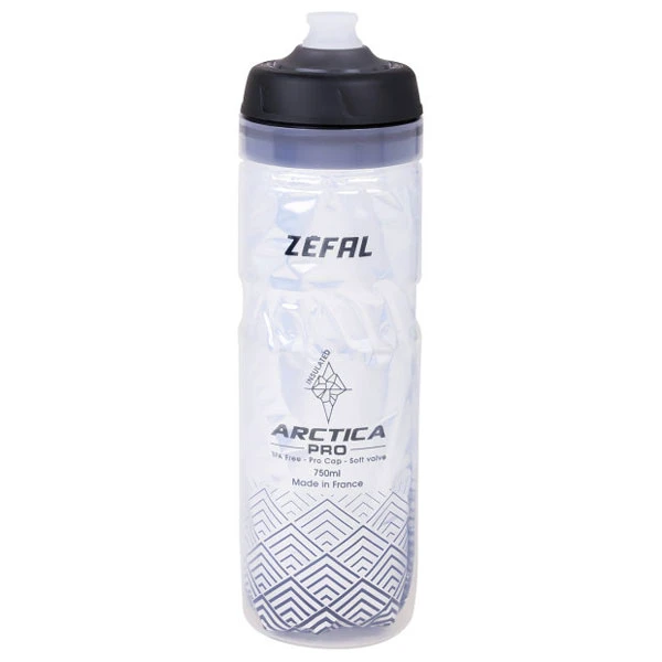 1. Bidon ZEFAL Arctica Pro 75 Pro-Cap 750ml - Silver/Black