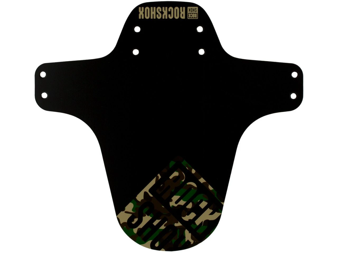 1. Aparatoare Bicicleta ROCKSHOX Mtb - Black w/ Green Camouflage Print