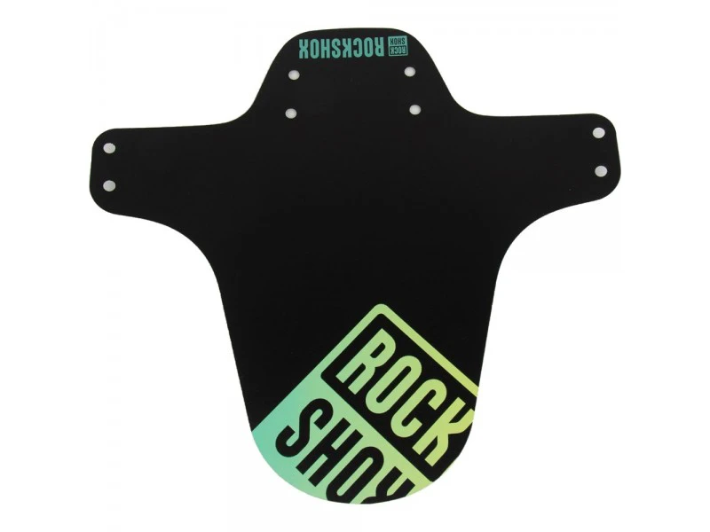 1. Aparatoare Bicicleta ROCKSHOX Mtb - Black with Teal/Yellow Fade Print