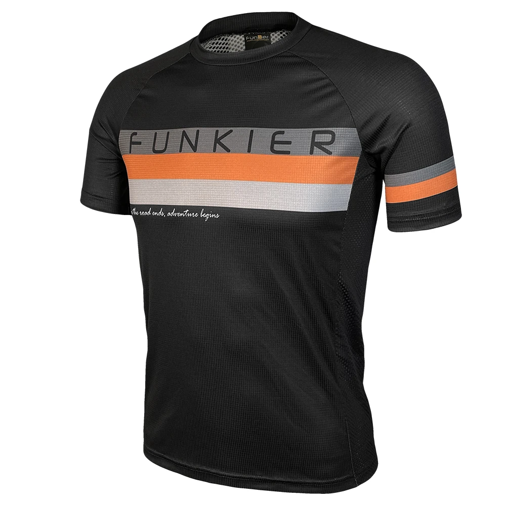 1. Tricou Ciclism FUNKIER Elia Enduro (S/S) - Black 2XL