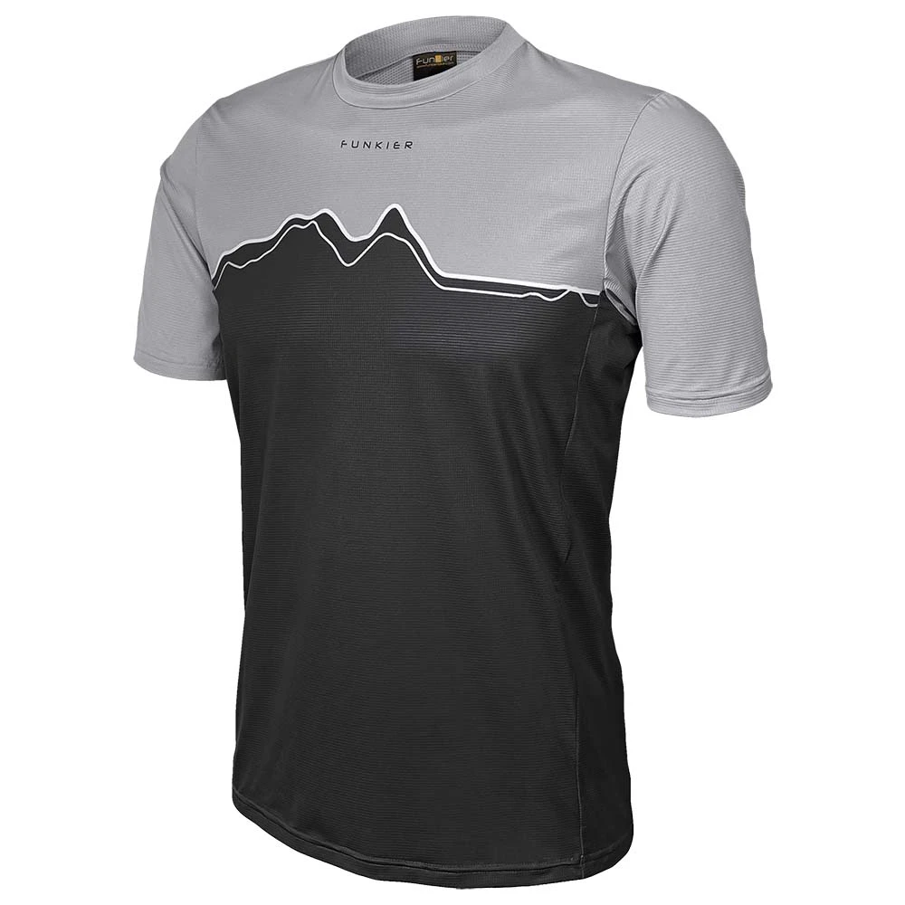1. Tricou Ciclism FUNKIER Bonefro Enduro (S/S) - Grey S