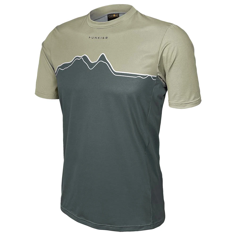 1. Tricou Ciclism FUNKIER Bonefro Enduro (S/S) - Olive Green S