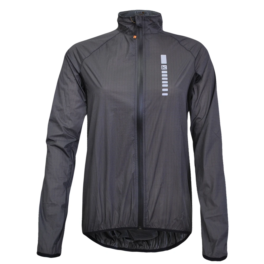 1. Jacheta Ploaie Ciclism FUNKIER Saronno Women Light Rain - Grey XS