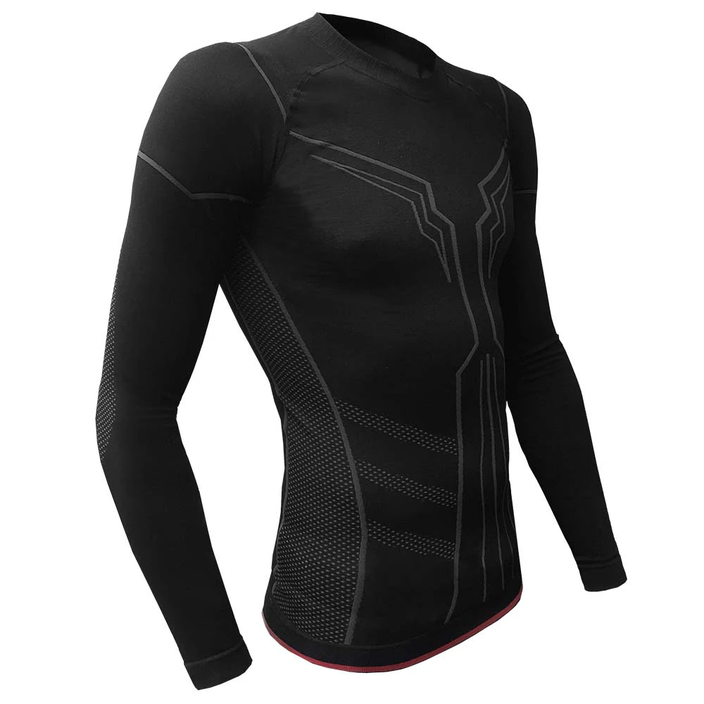 1. Bluza de Corp Termica FUNKIER Merano Kids Seamless Tech Baselayer - Black 12/14 ani (XXS/XS)