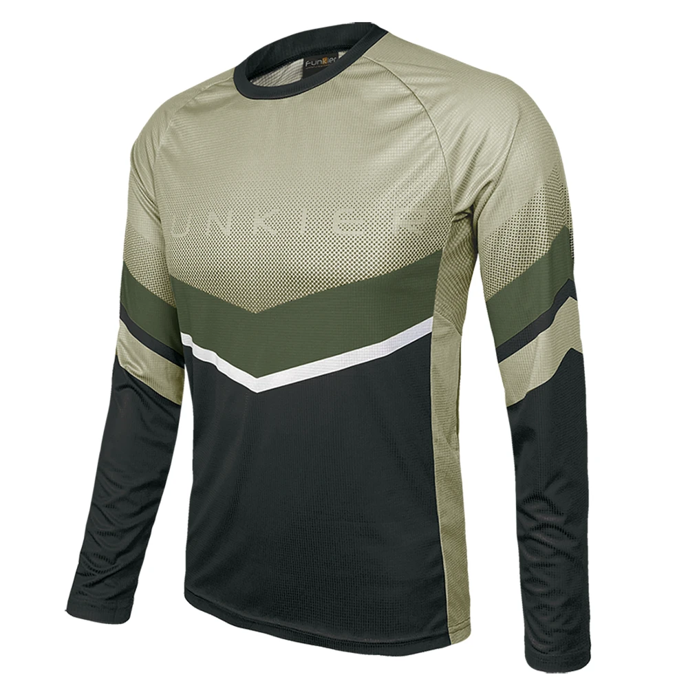 1. Tricou Ciclism FUNKIER Turone Enduro (L/S) - Olive Green S
