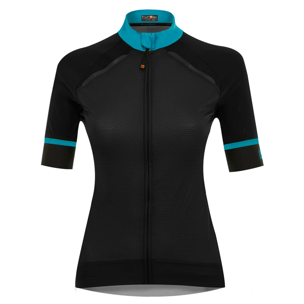 1. Tricou Ciclism FUNKIER Volterra-3 Elite Women (S/S) - Black/Blue XXS