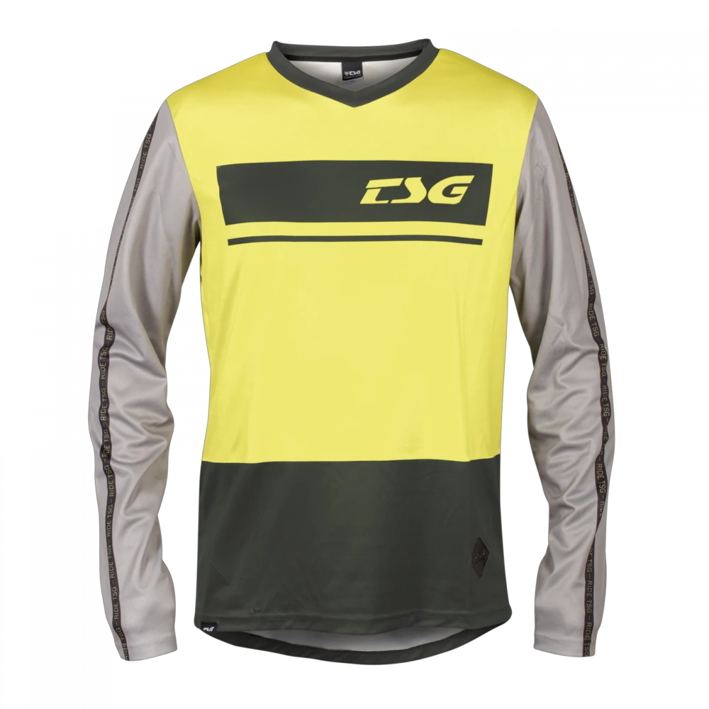 1. Tricou Ciclism TSG Skillz (L/S) - Black Limeyellow M