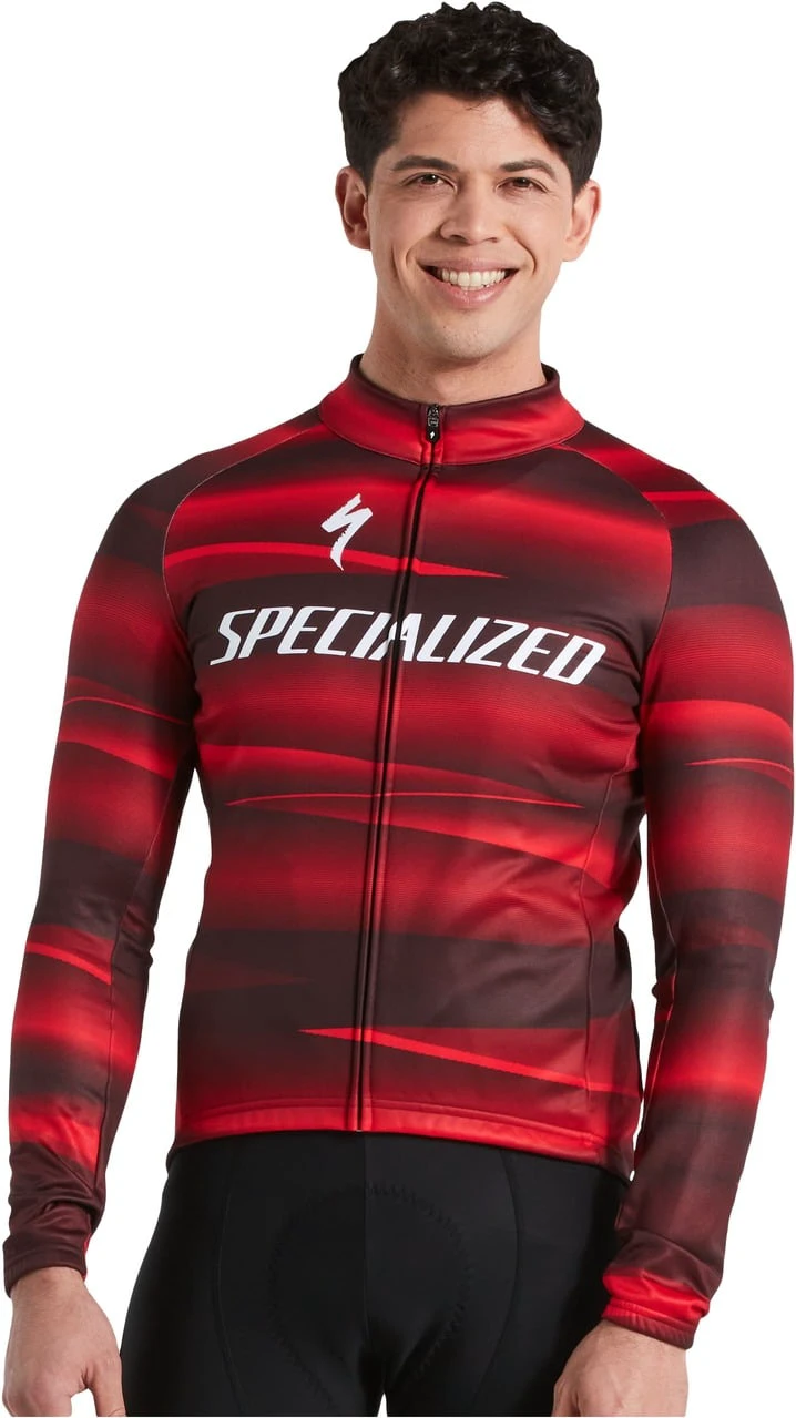 1. Tricou Ciclism Softshell SPECIALIZED Men's Factory Racing Team SL Expert (L/S) - Black/Red L