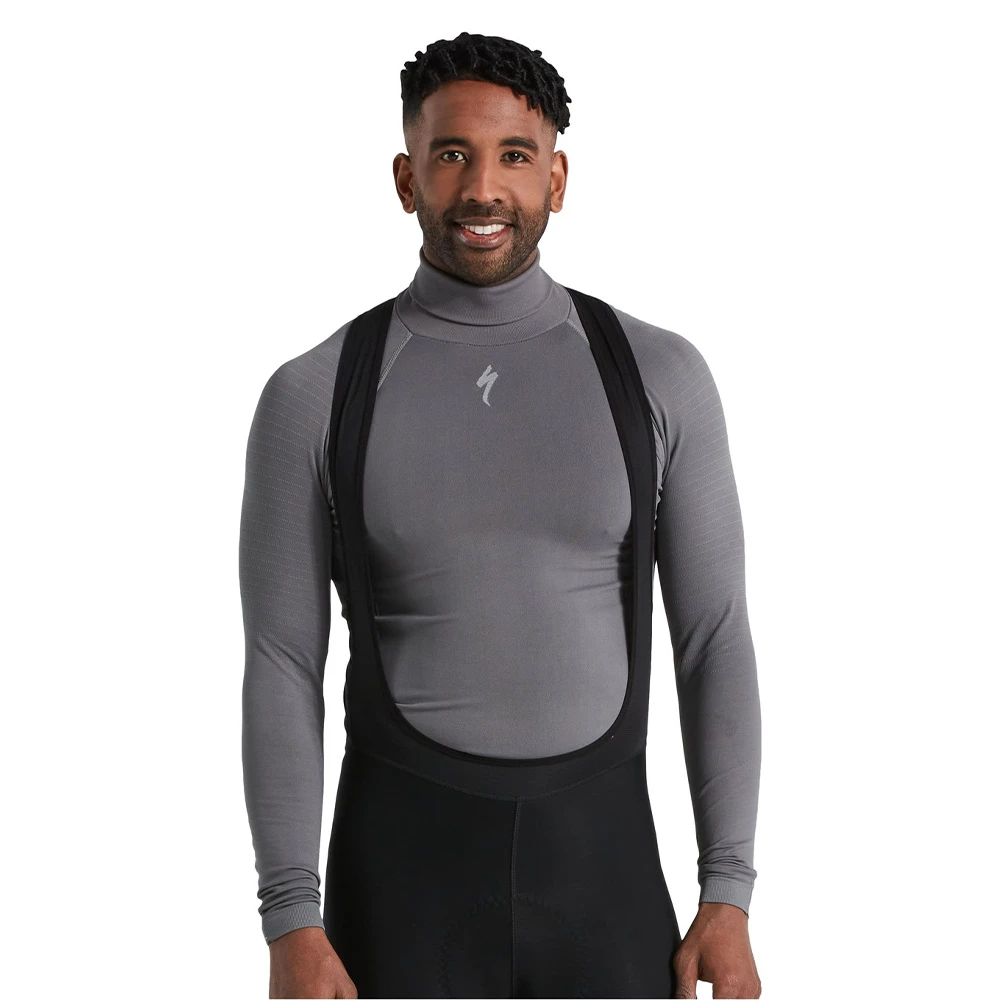 1. Bluza de Corp Termica SPECIALIZED Men's Seamless Roll Neck Baselayer (L/S) - Grey L/XL