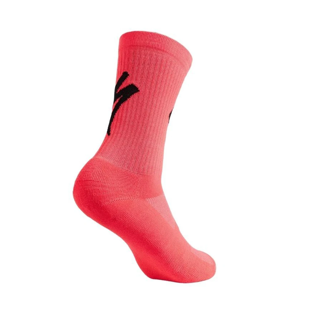 1. Sosete Ciclism SPECIALIZED Techno Mtb Tall Logo - Imperial Red S