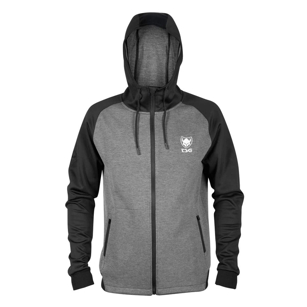 1. Hanorac Ciclism TSG Aero Zip - Black/Grey XS