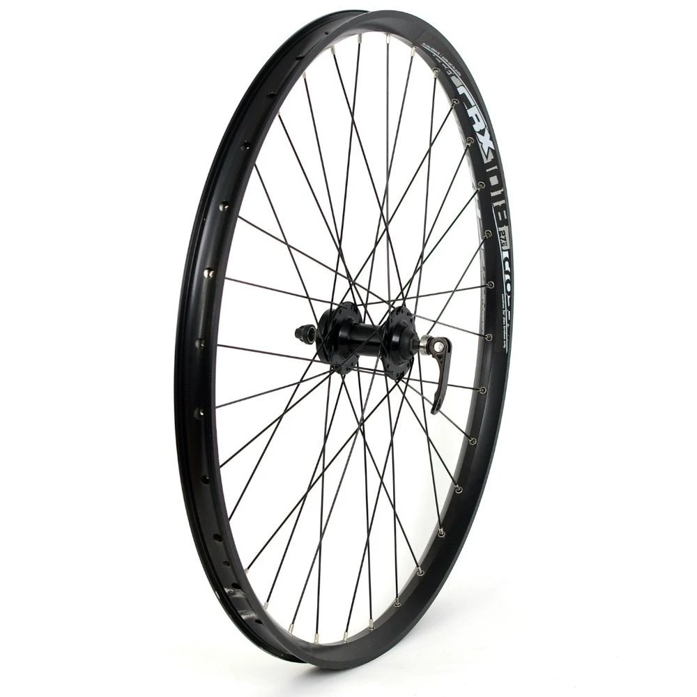 1. Roata Fata CROSSER X18 32H 28'' QR - Frana disc (6 suruburi) cu Butuc Promax DB602EF | capsata